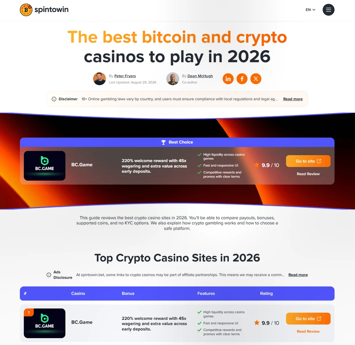 Spintowin